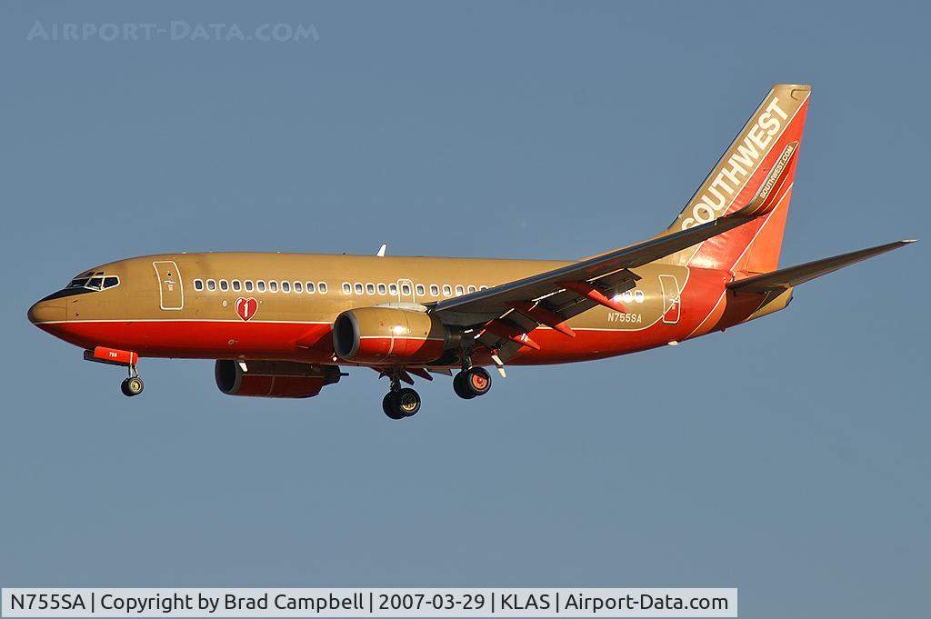 N755SA, 1999 Boeing 737-7H4 C/N 27871, Southwest Airlines / 1999 Boeing 737-7H4