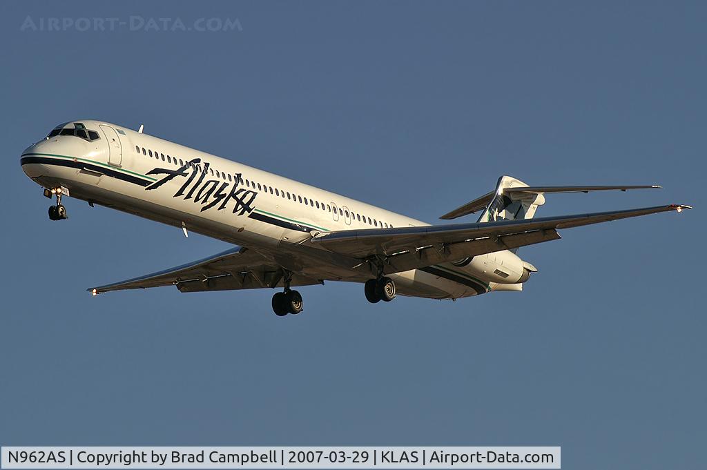 N962AS, 1992 McDonnell Douglas MD-83 (DC-9-83) C/N 53076, Alaska Airlines / 1992 McDonnell Douglas DC-9-83 (MD-83)