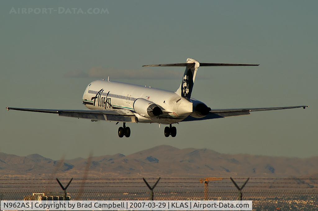 N962AS, 1992 McDonnell Douglas MD-83 (DC-9-83) C/N 53076, Alaska Airlines / 1992 McDonnell Douglas DC-9-83 (MD-83)