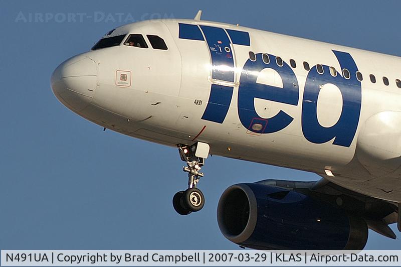N491UA, 2002 Airbus A320-232 C/N 1741, Ted Airlines / 2002 Airbus A320-232
