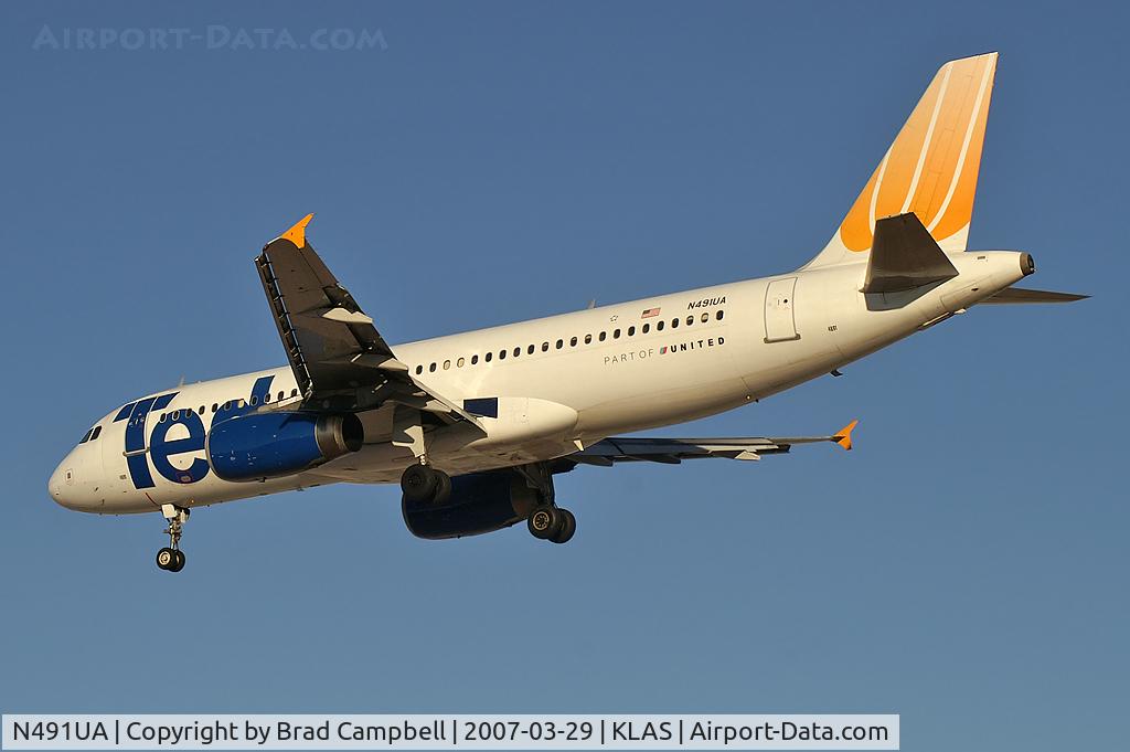 N491UA, 2002 Airbus A320-232 C/N 1741, Ted Airlines / 2002 Airbus A320-232