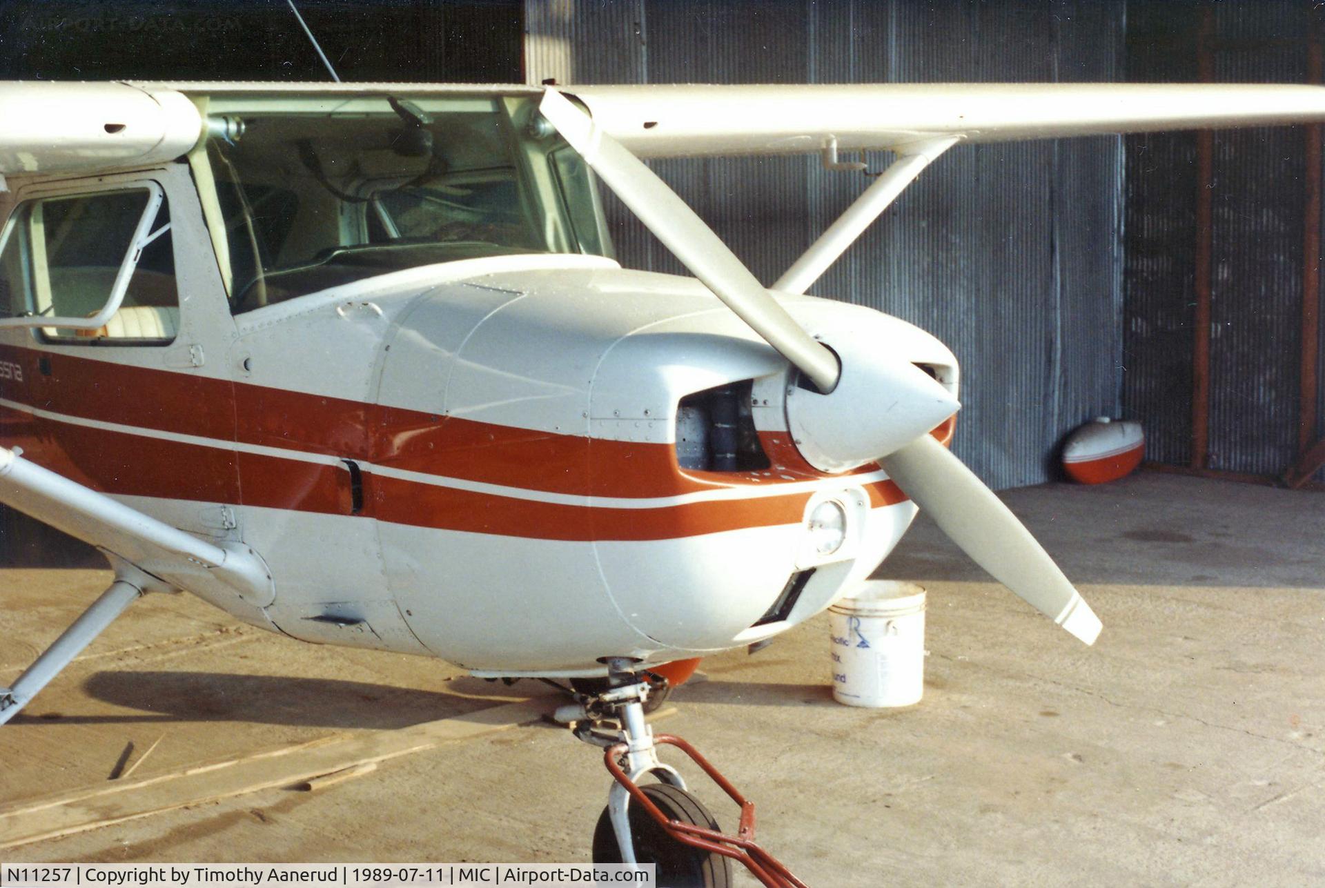 N11257, 1973 Cessna 150L C/N 15075279, 1973 Cessna 150L, c/n 15075279, In its hangar when it was owned by Yankee Flying Club