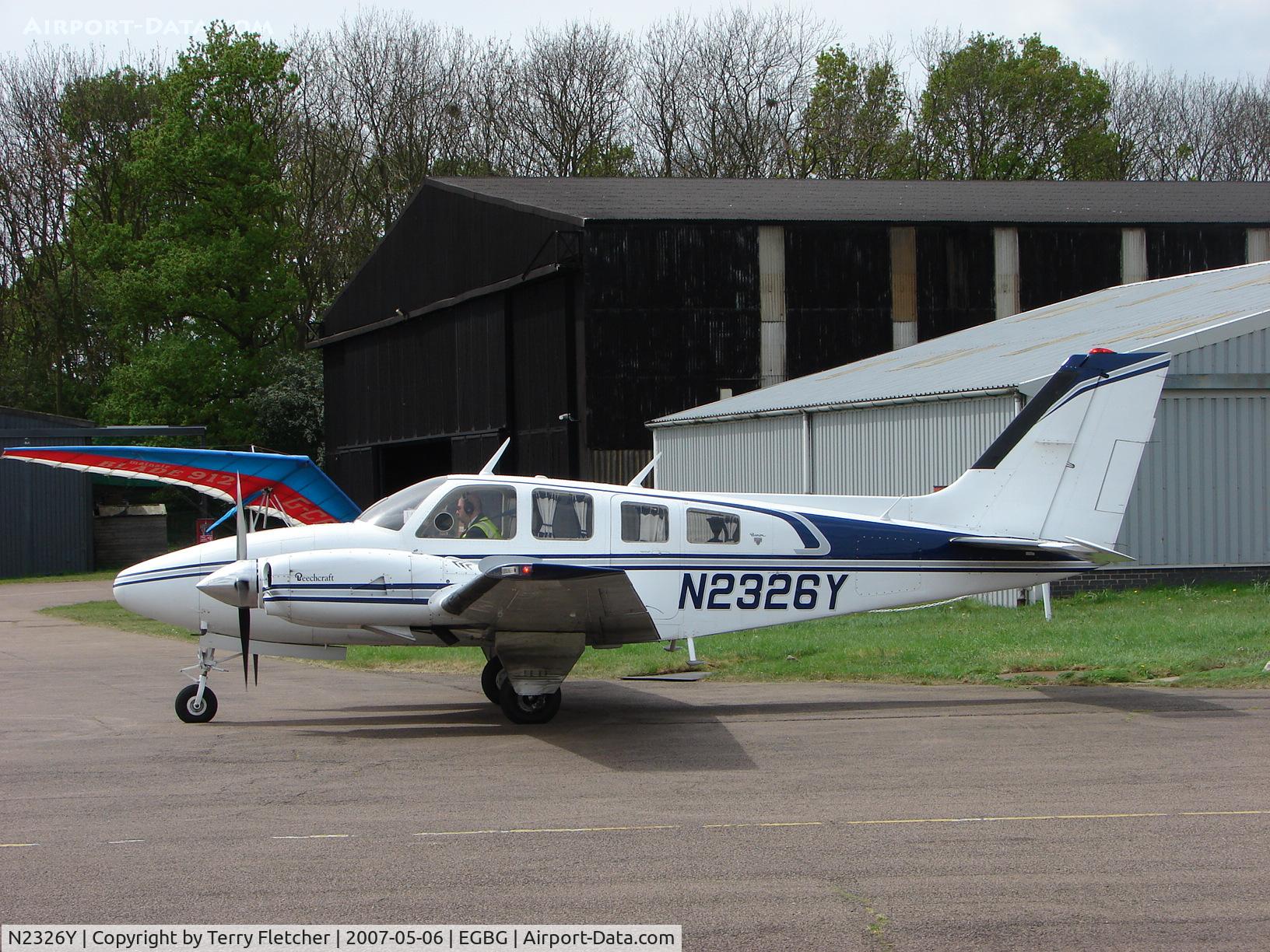 N2326Y, 1976 Beech 58P Baron C/N TJ-83, Beech 58P