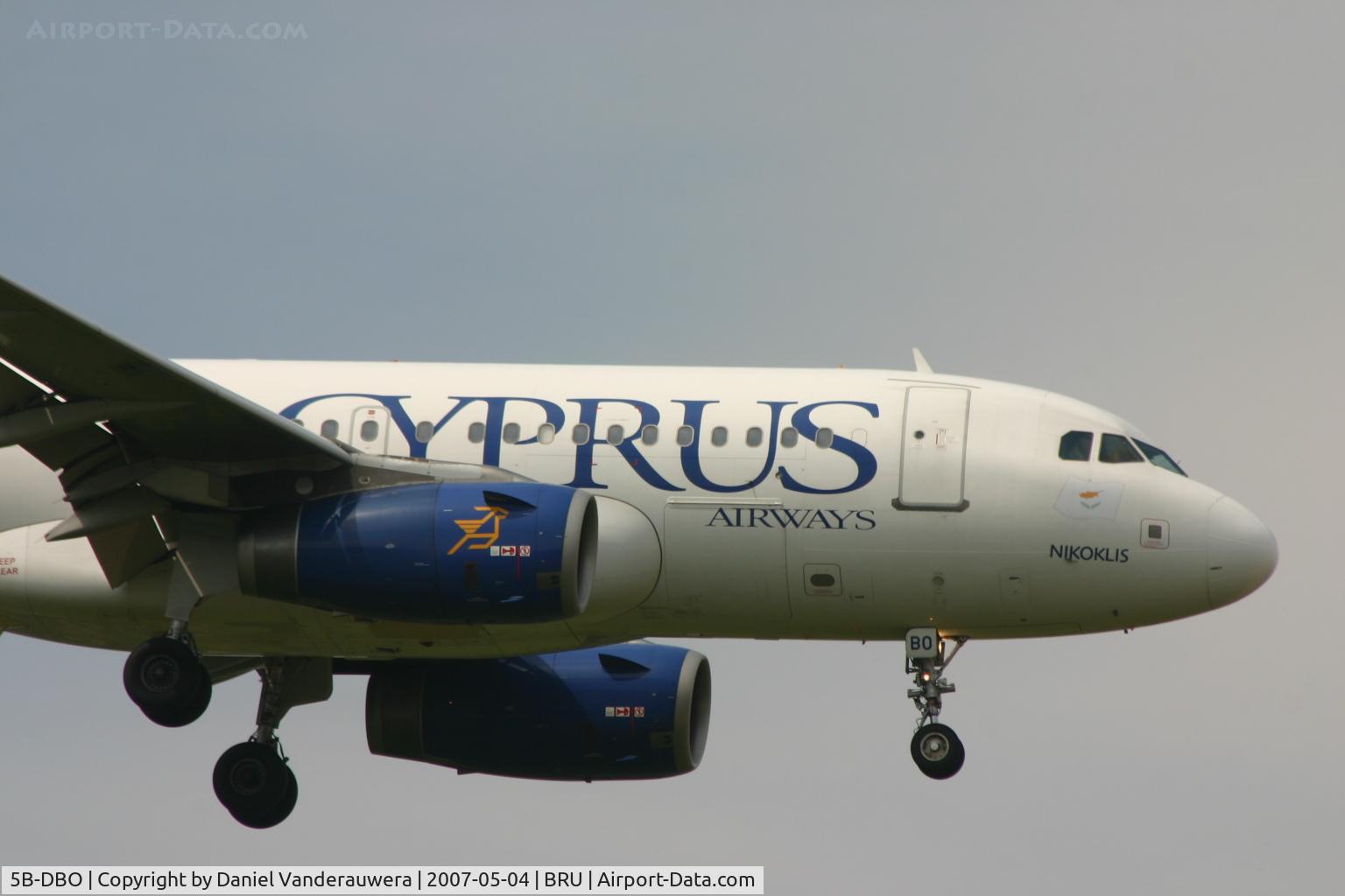5B-DBO, 2002 Airbus A319-132 C/N 1729, NIKOKLIS is descending to rwy 02