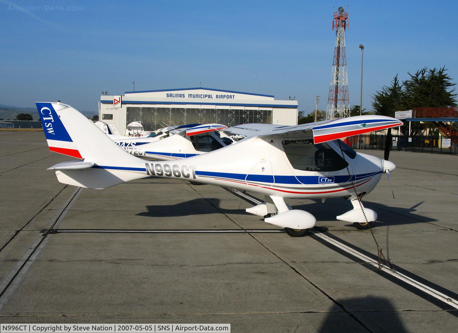 N996CT, 2006 Flight Design CTSW C/N 06-12-16, Light Sport Airplanes West factory fresh 2007 Flight Design CTSW @ Salinas, CA