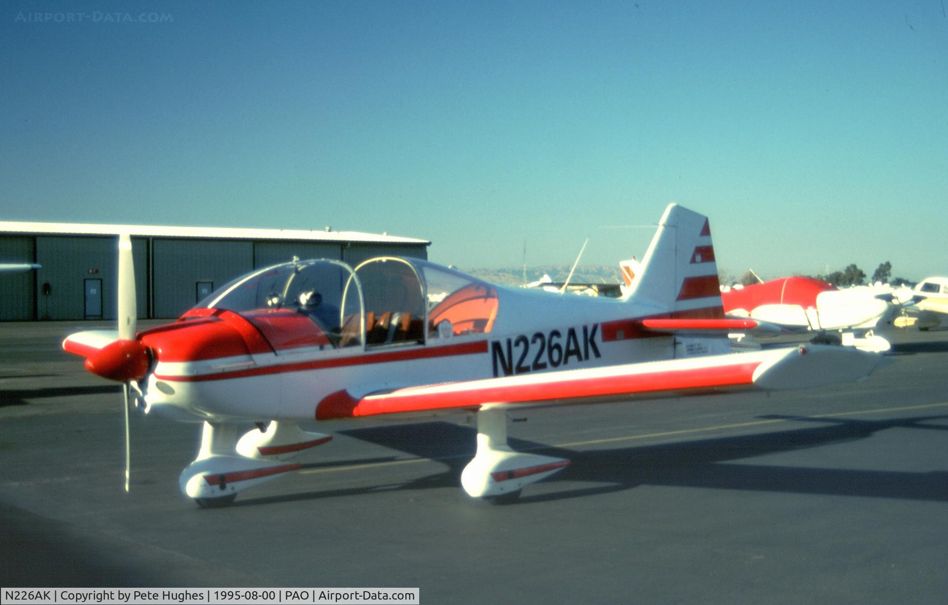 N226AK, 1981 Robin R-2160 Alpha Sport C/N 185, 1995 Palo Alto CA