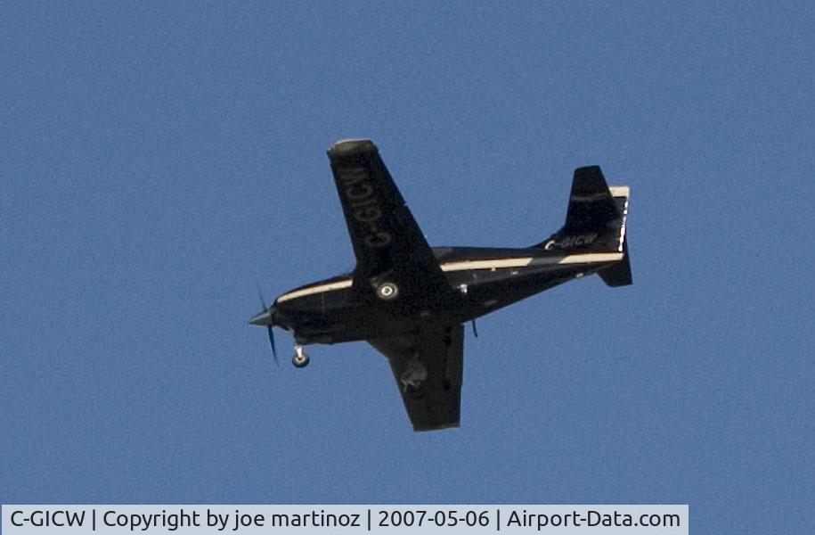 C-GICW, 1975 Aero Commander 112 C/N 400, flying over Mt. Nemo, Ontario at 5.30 pm Sunday, May 6, 2007