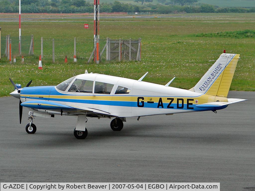 G-AZDE, 1971 Piper PA-28R-200 Cherokee Arrow C/N 28R-7135141, Piper PA-28R 200 Cherokee Arrow II