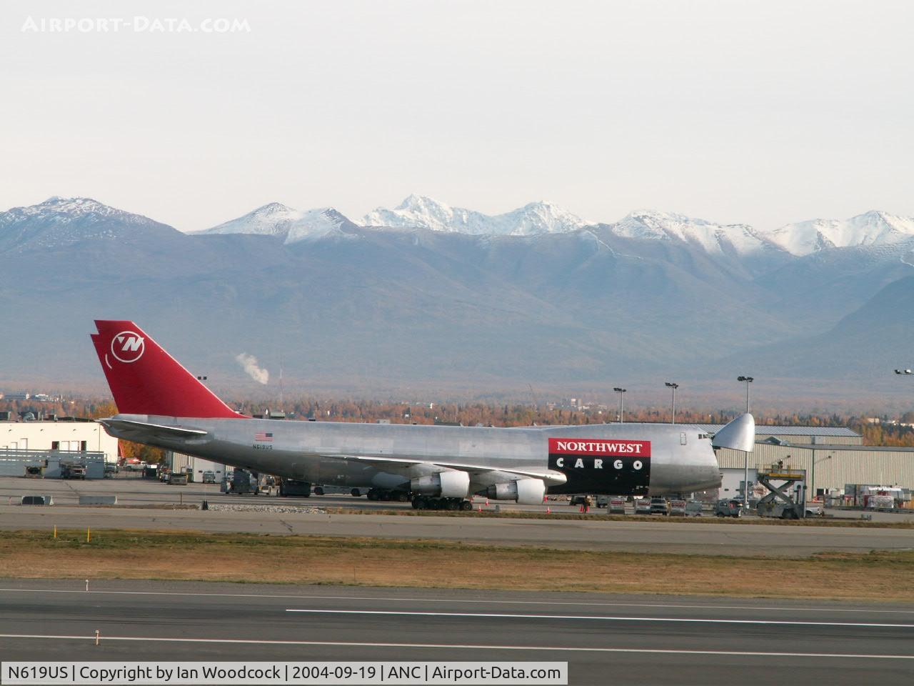 N619US, 1977 Boeing 747-251F C/N 21321, B747-251F/Northwest Airlines/Anchorage