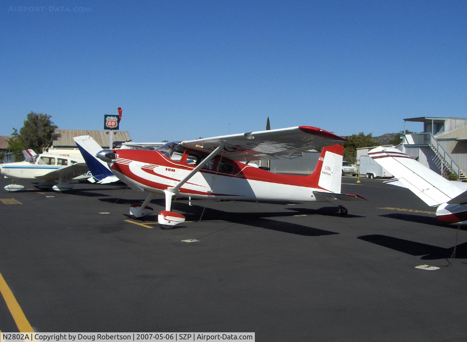 N2802A, 1953 Cessna 180 C/N 30002, 1953 Cessna 180, Continental O-470-A 225 Hp, 1st year of production