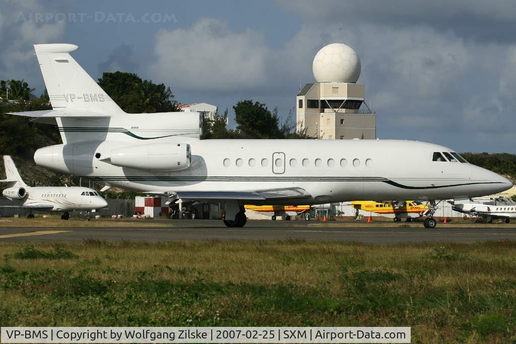 VP-BMS, 1999 Dassault Falcon 900EX C/N 42, visitor