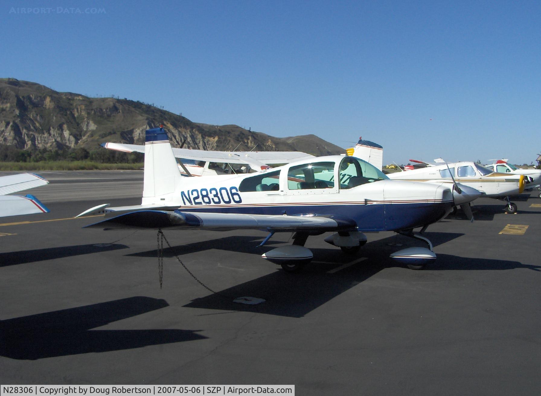 N28306, 1977 Grumman American AA-5B Tiger C/N AA5B0550, 1977 Grumman American AA-5B TIGER, Lycoming O&VO-360 180 Hp