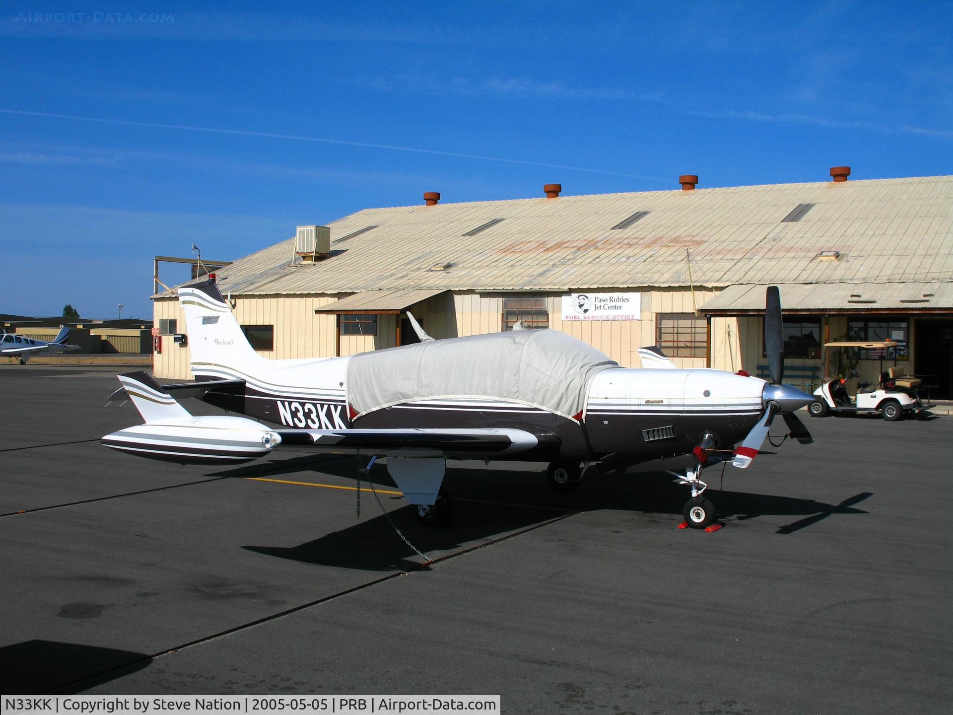 N33KK, 1990 Beech A36 Bonanza 36 C/N E-2528, Park Service Inc. 1990 Beech A36 Bonanza from Salem. OR @ Paso Robles, CA