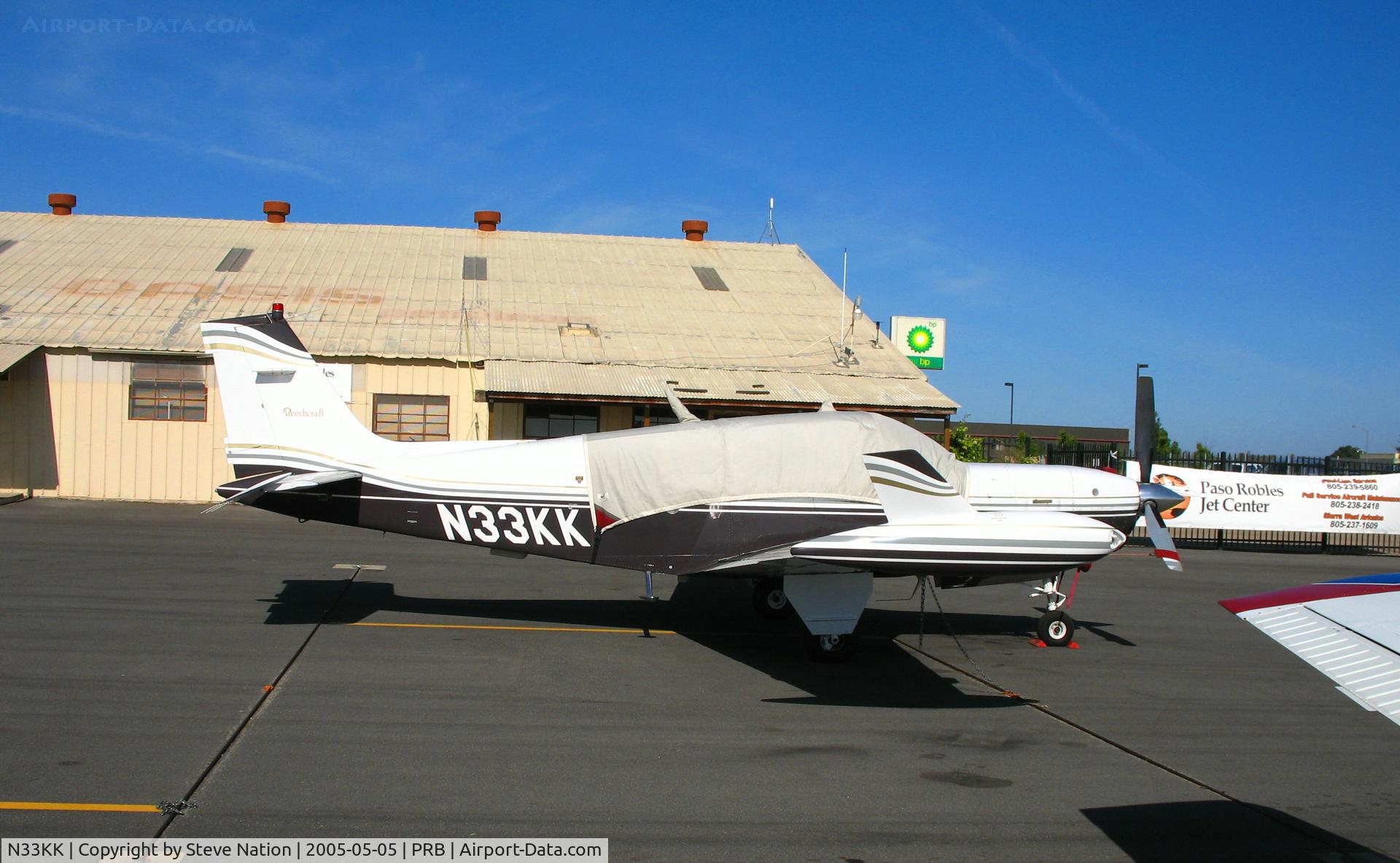 N33KK, 1990 Beech A36 Bonanza 36 C/N E-2528, Park Service Inc. 1990 Beech A36 Bonanza from Salem. OR @ Paso Robles, CA