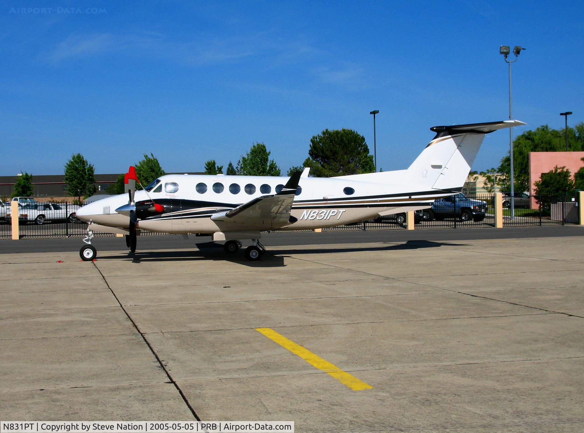 N831PT, 2006 Beech B350 Super King Air C/N FL-487, Solitude associates (Gold River, CA) 2006 Beech Super King Air 300 visiting @ Paso Robles, CA
