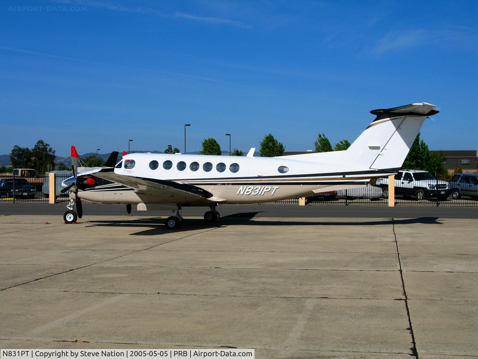 N831PT, 2006 Beech B350 Super King Air C/N FL-487, Solitude Associates (Gold River, CA) 2006 Beech Super King Air 300 visiting @ Paso Robles, CA