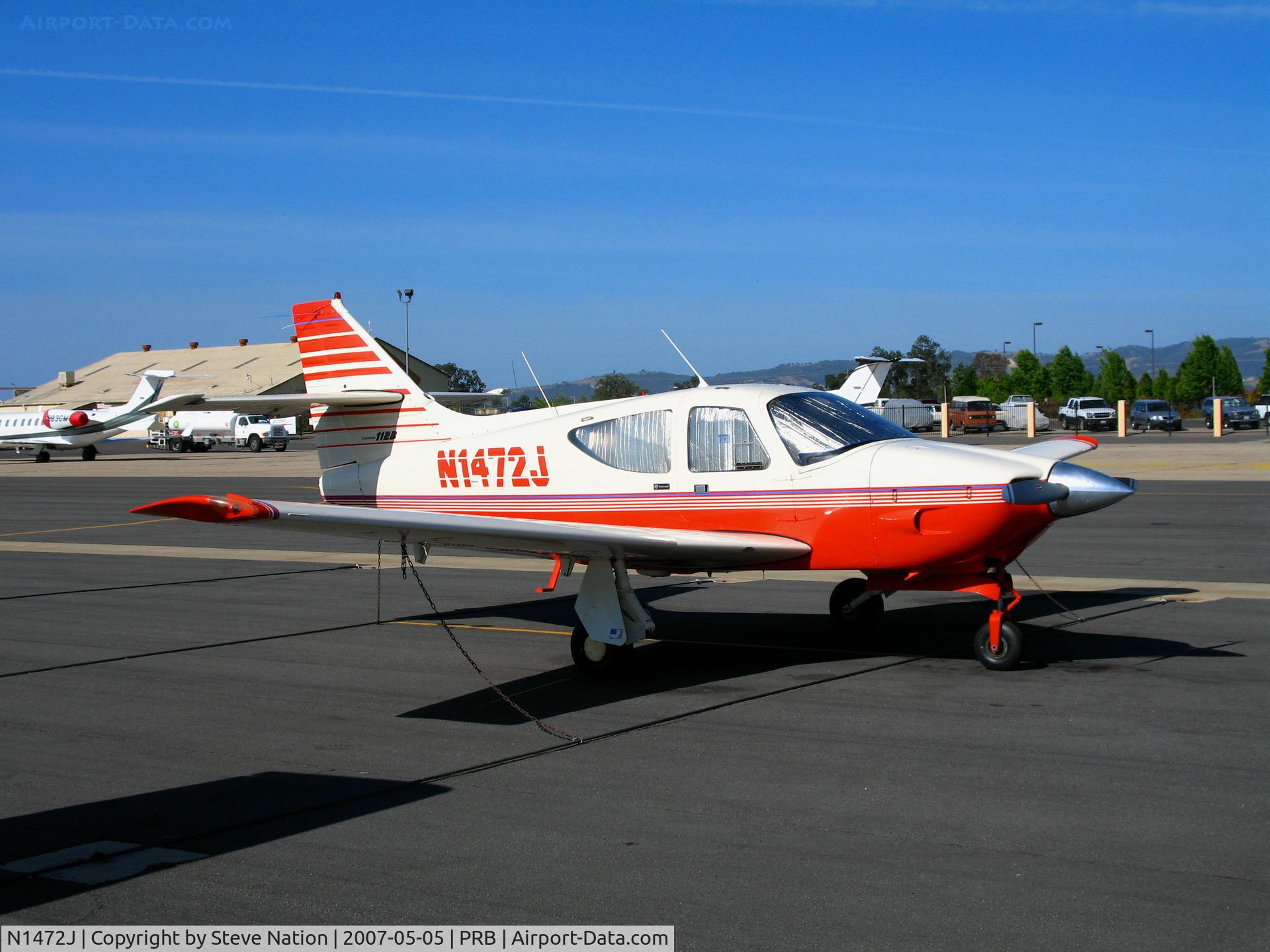 N1472J, 1977 Rockwell International 112B Commander C/N 536, 1977 Rockwell International Commander 112B visiting @ Paso Robles, CA