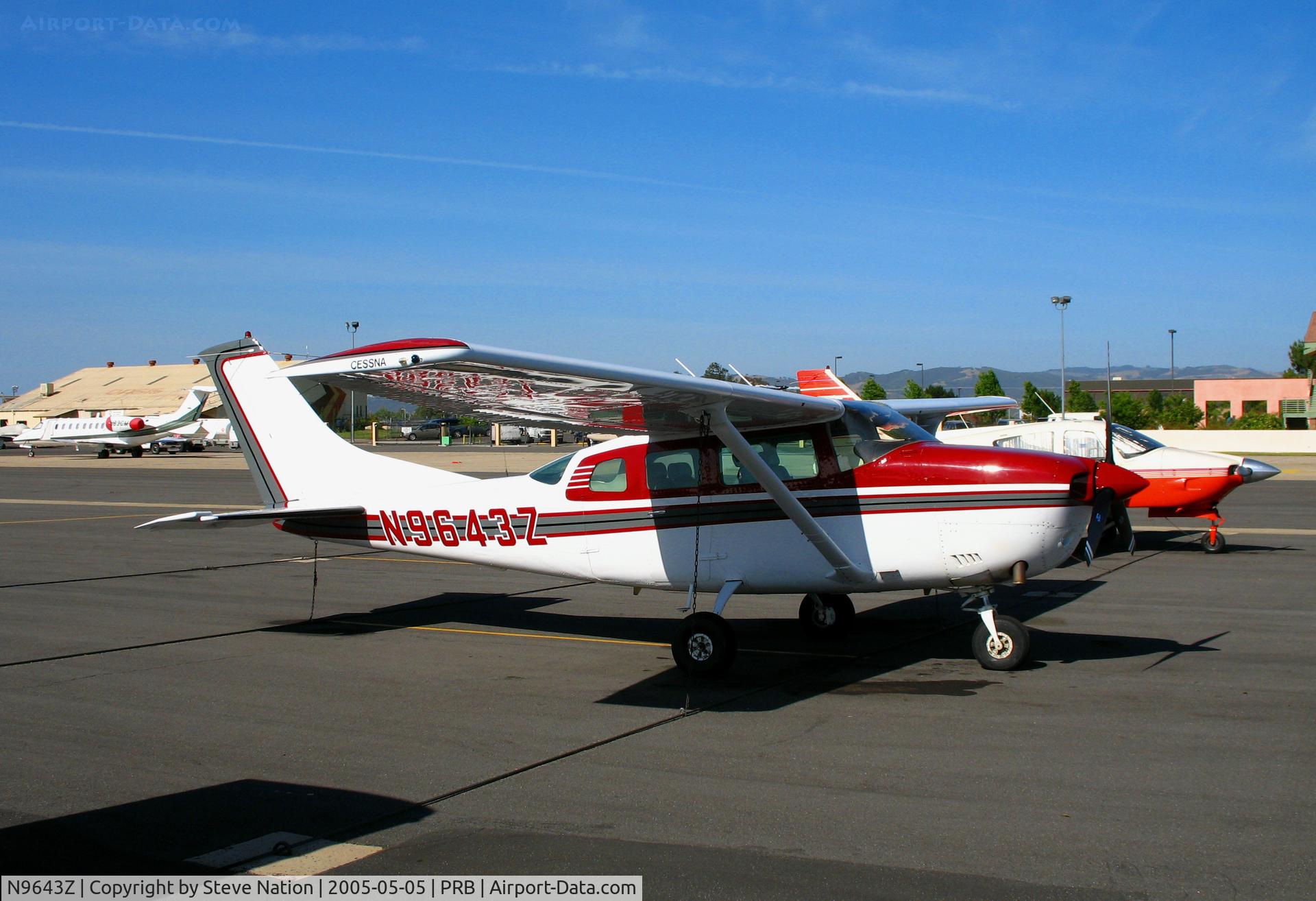 N9643Z, 1982 Cessna TU206G Turbo Stationair Turbo Stationair C/N U20606594, Hewiston Enterprises 1982 Cessna TU206G visiting from Avenal, CA @ Paso Robles, CA