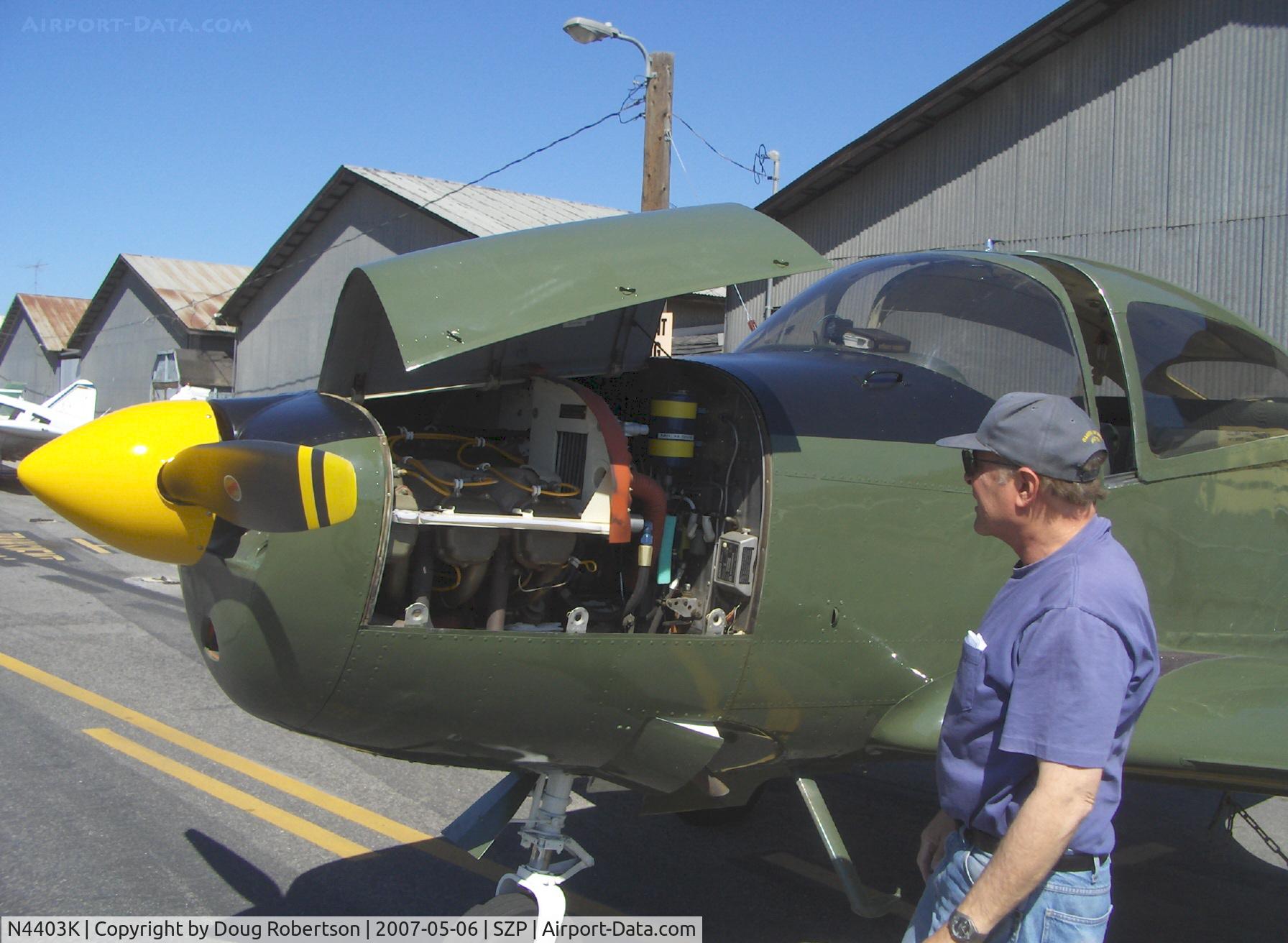 N4403K, 1948 Ryan Navion C/N NAV-4-1403, 1948 Ryan NAVION as L-17B, Continental E-185 (Owner states 225 hp) engine and owner/pilot, single windshield, canopy mods
