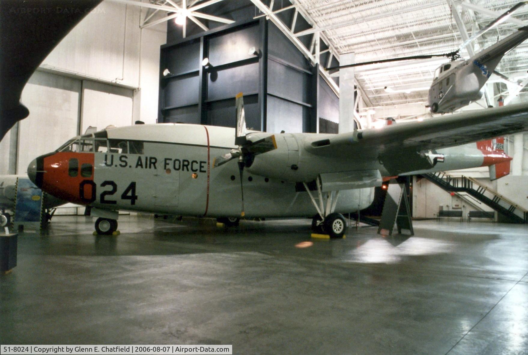 51-8024, 1951 Fairchild C-119F-FA Flying Boxcar C/N 10767, C-119F at the newStrategic Air & Space Museum, Ashland, NE