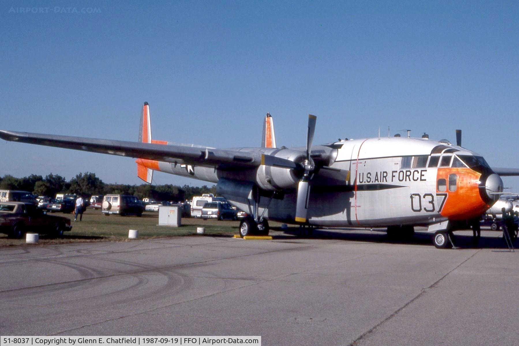 51-8037, 1951 Fairchild C-119J-FA Flying Boxcar C/N 10915, C-119J at the National Museum of the U.S. Air Force