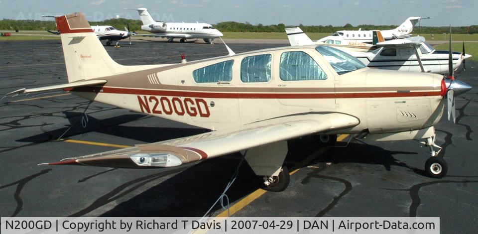N200GD, 1988 Beech F33A Bonanza C/N CE-1264, 1988 Beech F33A in Danville Va.