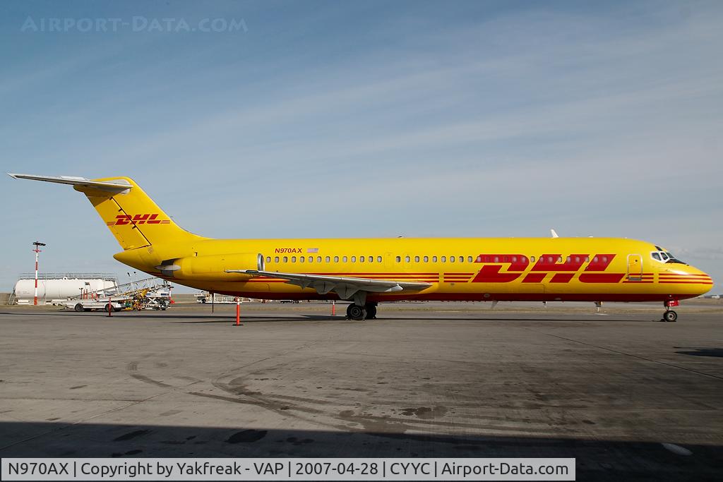 N970AX, 1970 Douglas DC-9-41 C/N 47494, Airborne Express DC9 in DHL colors
