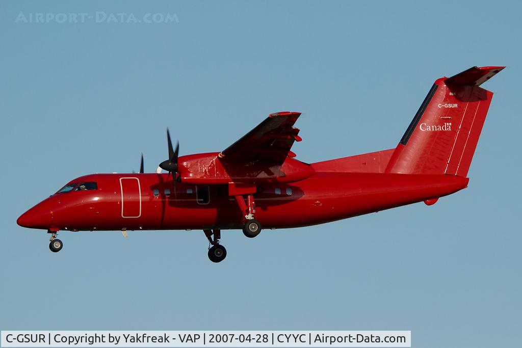 C-GSUR, 1986 De Havilland Canada CC-142 Dash 8 (DHC-8-102) C/N 46, Canadian Government Dash8-100