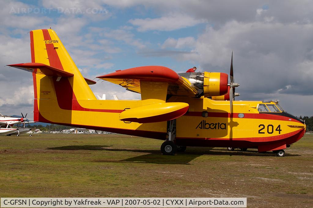 C-GFSN, 1987 Canadair CL-215-V (CL-215-1A10) C/N 1099, Alberta Government CL215