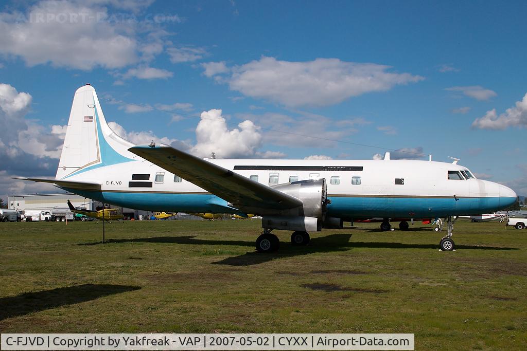 C-FJVD, 1957 Convair 440 Metropolitan C/N 478, Conair Convair 580 in ex FAA colors