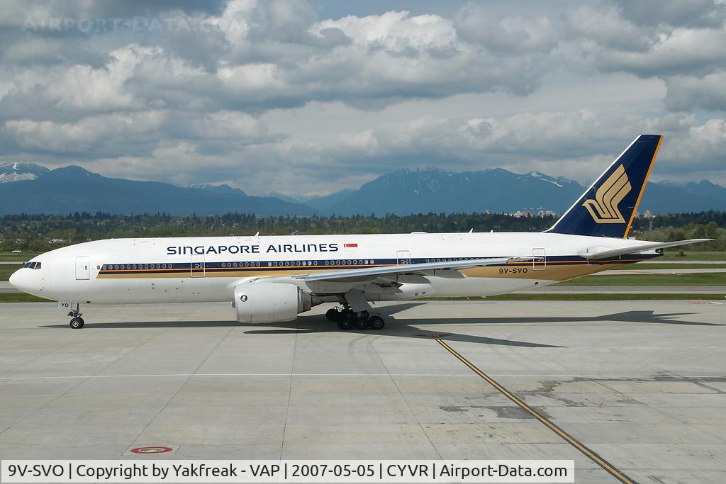 9V-SVO, 2004 Boeing 777-212/ER C/N 28533, Singapore Airlines Boeing 777-200