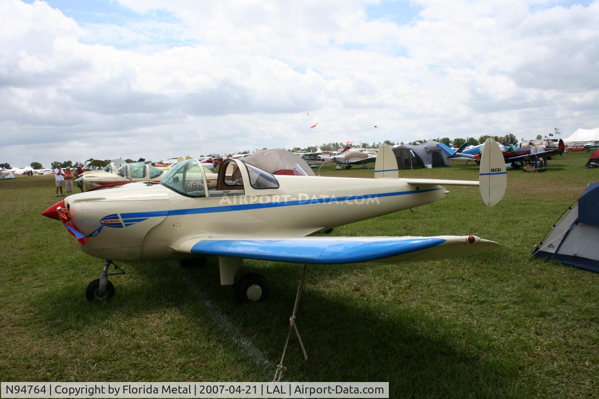 N94764, 1949 Erco 415G Ercoupe C/N 5030, Ercoupe G