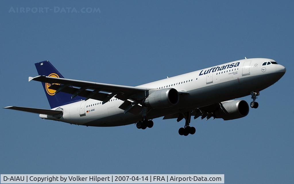 D-AIAU, 1992 Airbus A300B4-603 C/N 623, Airbus A300-603