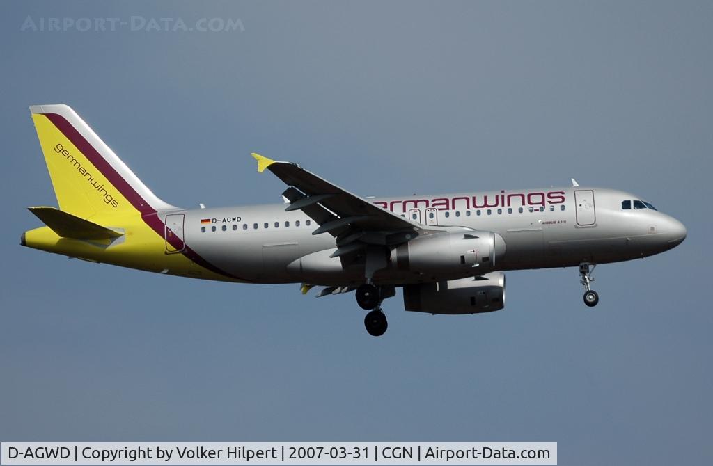D-AGWD, 2007 Airbus A319-132 C/N 3011, Airbus A319