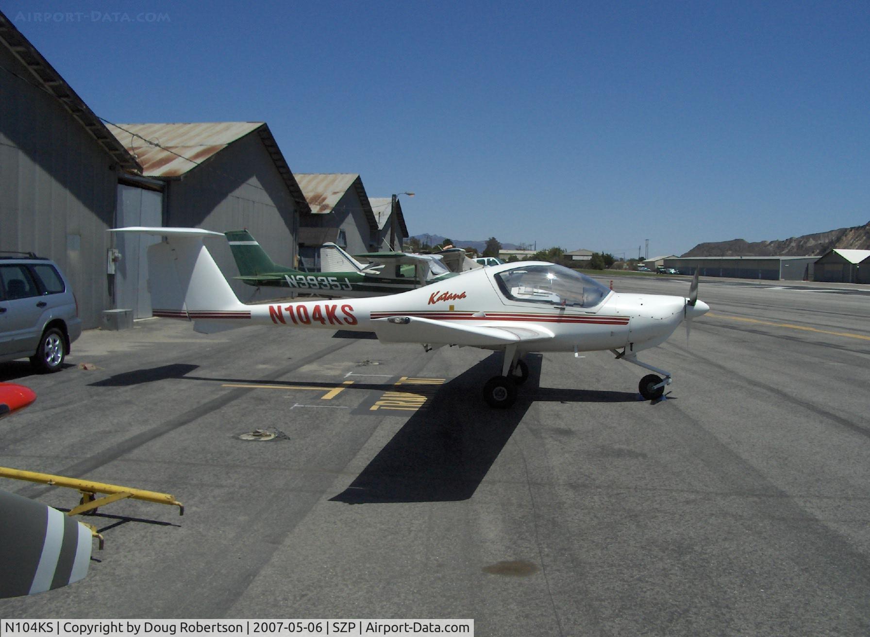 N104KS, 1995 Diamond DA-20A-1 Katana C/N 10048, 1995 Diamond DA-20-A1 KATANA (Samurai Sword), Rotax 912A-3 79.9 Hp, 2.27/1 reduction gear to Hoffman composite blades Constant Speed prop, cruise speed at 75% 137 mph