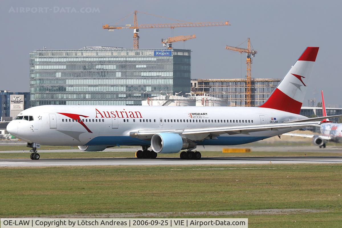 OE-LAW, 1992 Boeing 767-3Z9/ER C/N 26417, departure RWY16