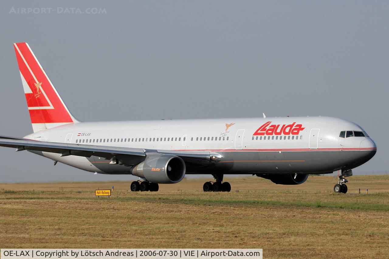 OE-LAX, 1992 Boeing 767-3Z9/ER C/N 27095, taxi to RWY34
