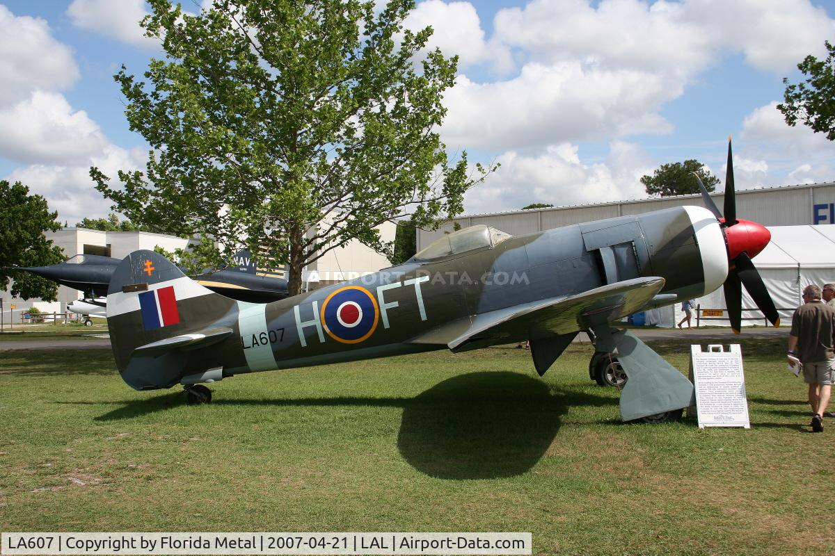 LA607, 1943 Hawker Tempest II C/N Not known LA607, Hawker Tempest II