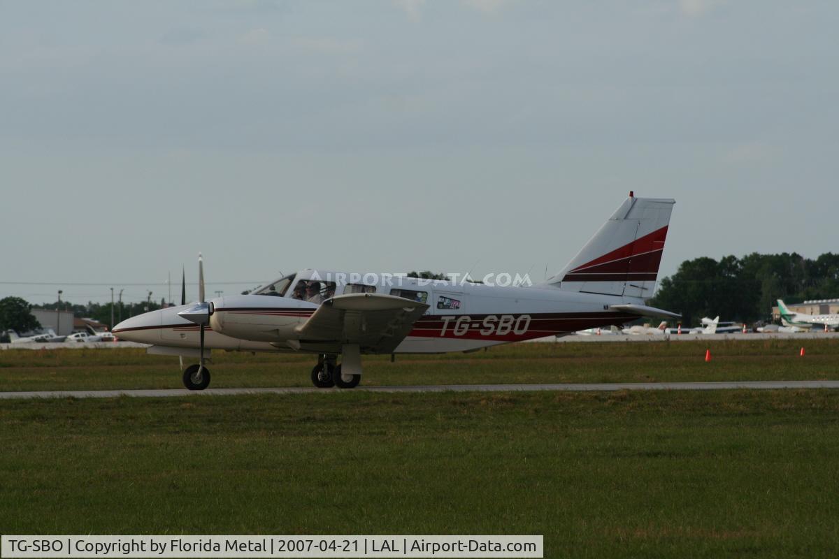 TG-SBO, 1980 Piper PA-34-200 C/N 34-8070305, PA-34 from Guatamala