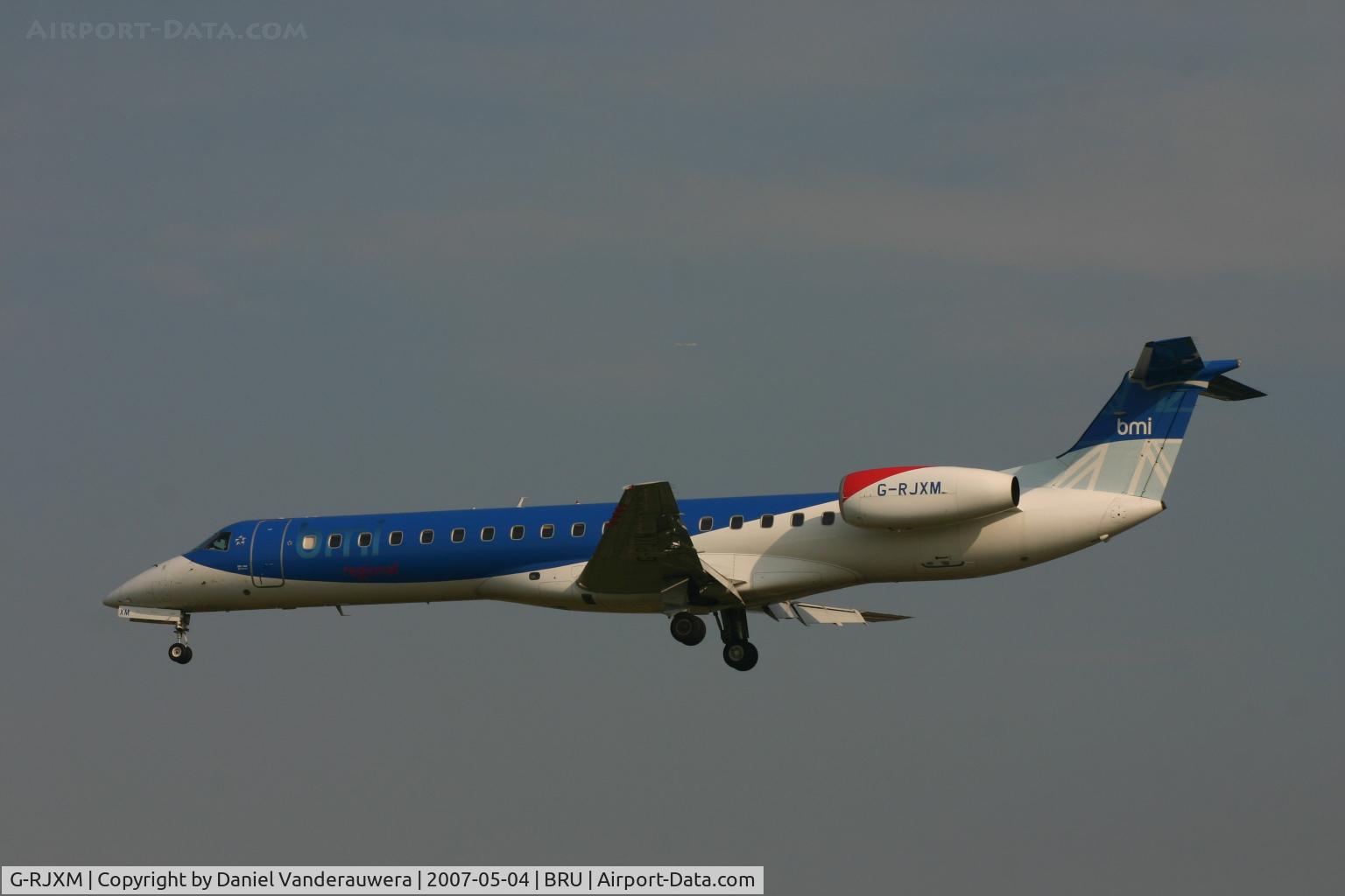 G-RJXM, 2000 Embraer ERJ-145MP (EMB-145MP) C/N 145216, arrival of flight BD 627