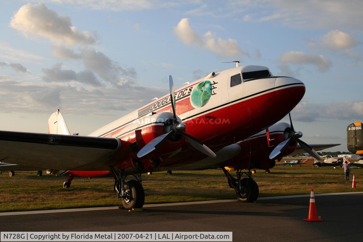 N728G, 1942 Douglas DC-3C (C-47-DL) C/N 4359, DC-3