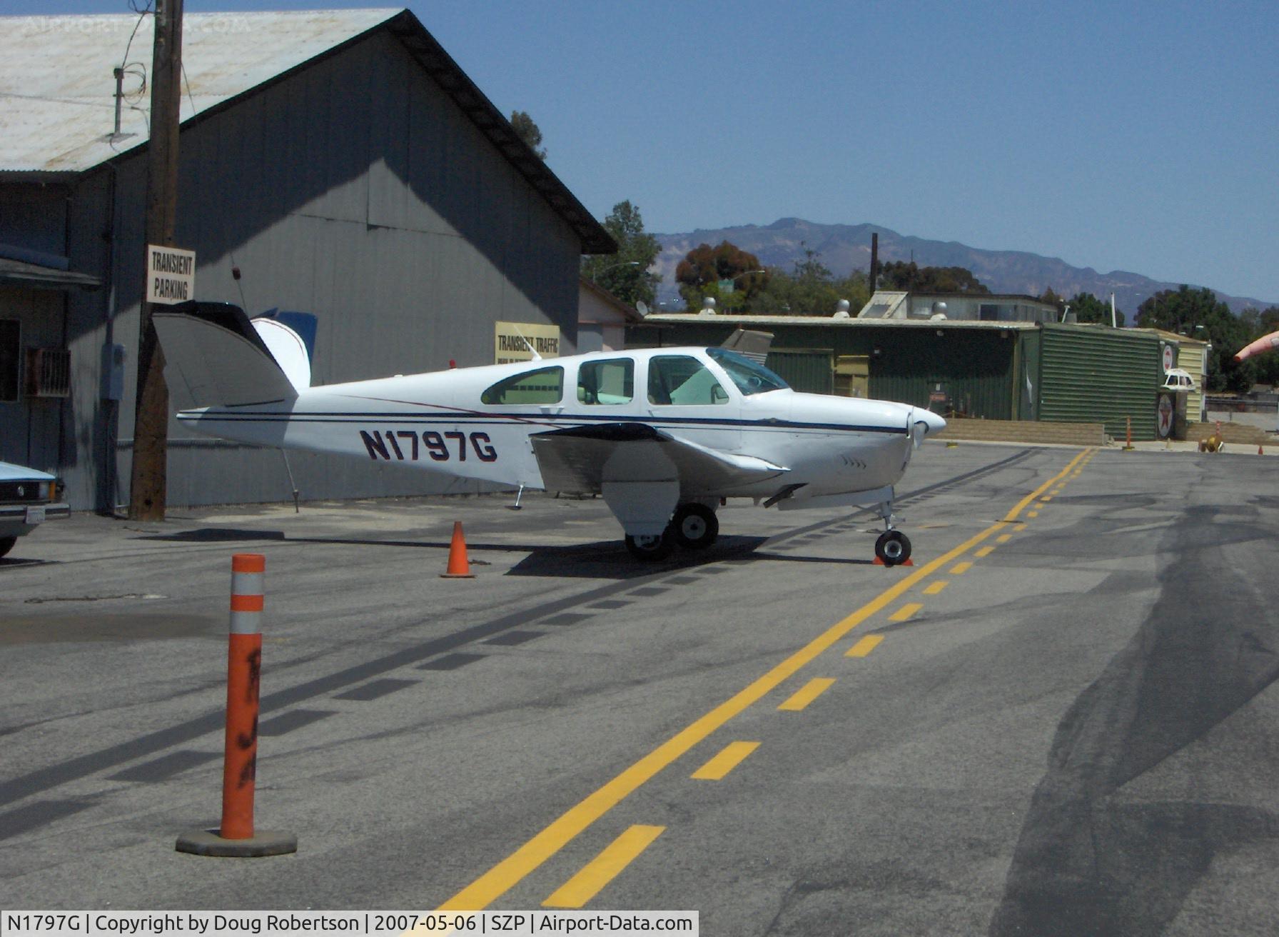 N1797G, 1962 Beech P35 Bonanza C/N D-6975, 1962 Beech P35 BONANZA, Continental IO-470-N 260 Hp