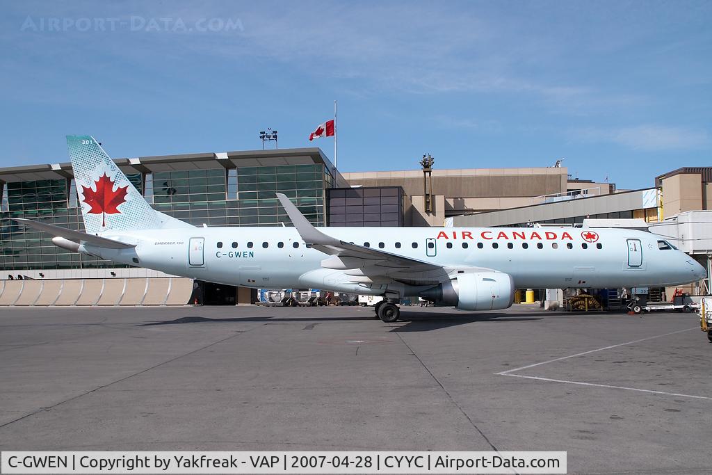 C-GWEN, 2005 Embraer 190AR (ERJ-190-100IGW) C/N 19000010, Embraer 190 AIr Canada
