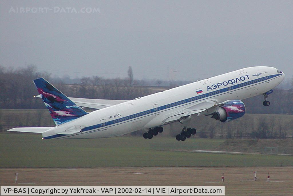 VP-BAS, 1998 Boeing 777-2Q8/ER C/N 27607, Aeroflot Boeing 777-200