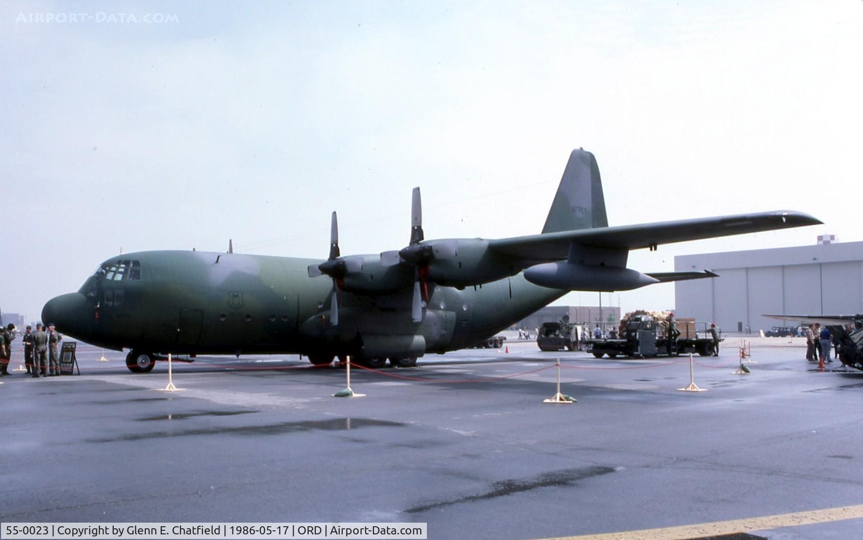 55-0023, 1957 Lockheed C-130A-LM Hercules C/N 182-3050, C-130A based at O'Hare Air Force Reserve