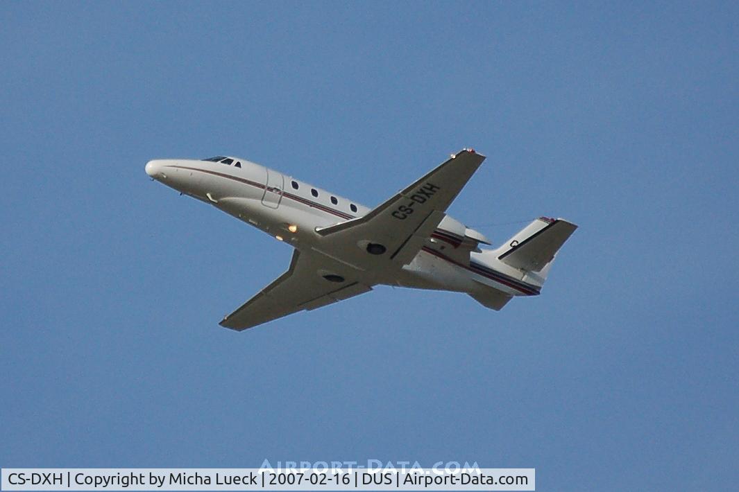 CS-DXH, 2006 Cessna Citation XLS C/N 560-5615, Climbing out of Düsseldorf