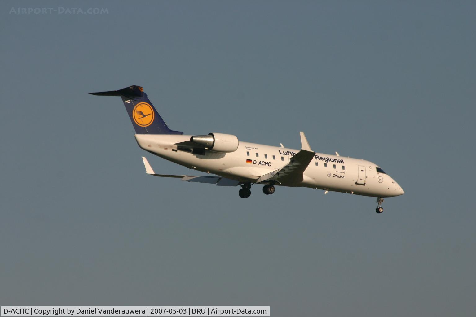 D-ACHC, 2000 Canadair CRJ-200LR (CL-600-2B19) C/N 7394, arrival of flight LH4600 on rwy 02