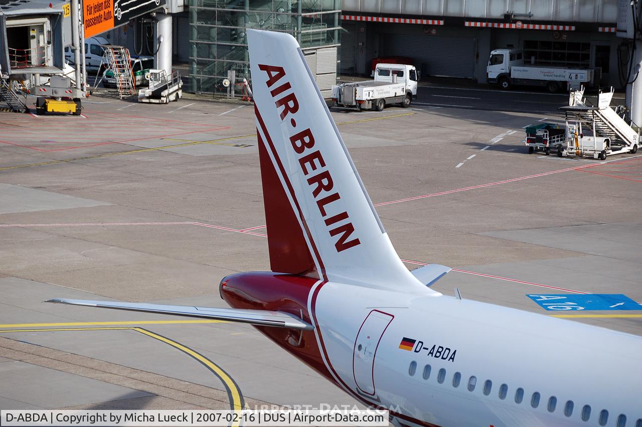 D-ABDA, 2005 Airbus A320-214 C/N 2539, Tail