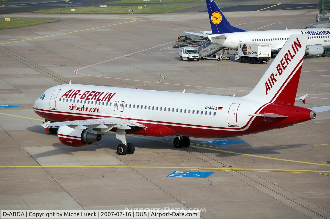 D-ABDA, 2005 Airbus A320-214 C/N 2539, Push-back