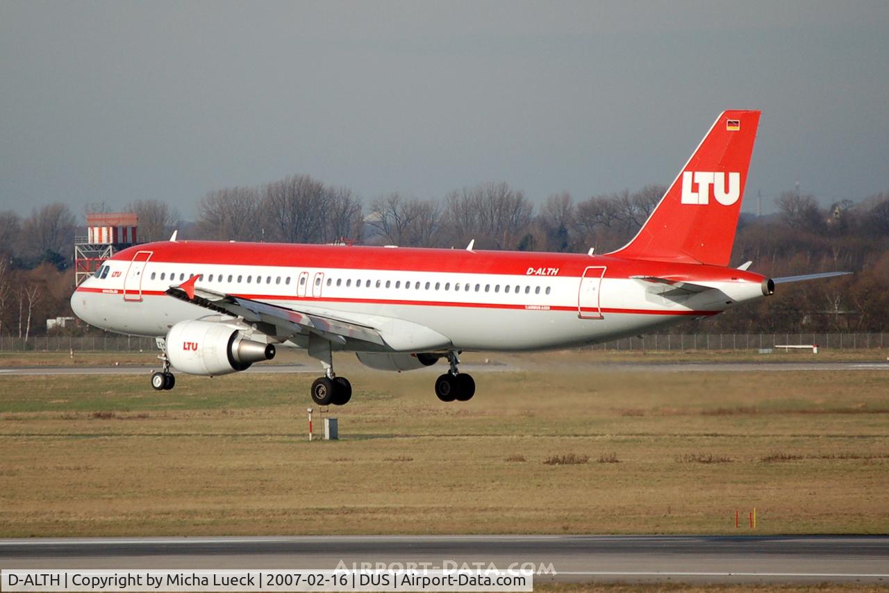D-ALTH, 2002 Airbus A320-214 C/N 1797, Seconds before touch-down